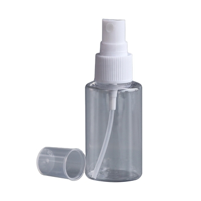 পুনর্ব্যবহারযোগ্য 40ml অ্যালকোহল ট্রান্সপারেন্ট PET স্প্রে বোতল 73*34mm