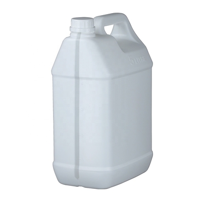 220G স্কয়ার HDPE বোতল খালি 5l পাত্রে অ্যাসিড ক্ষার প্রতিরোধী