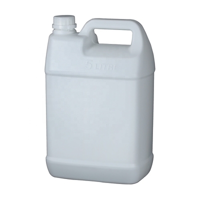 220G স্কয়ার HDPE বোতল খালি 5l পাত্রে অ্যাসিড ক্ষার প্রতিরোধী