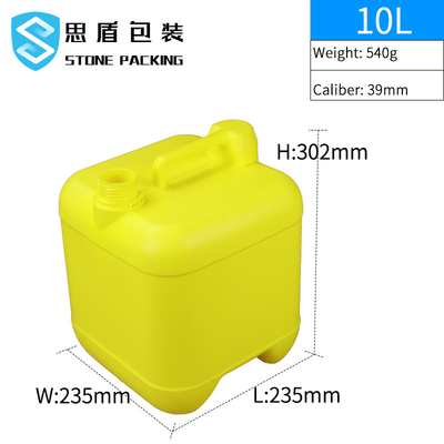360*300*410mm ট্যাপ সহ 302mm HDPE 10ltr জলের পাত্র