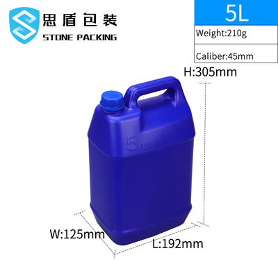 ক্যালিবার 45mm HDPE প্লাস্টিকের বোতল 5l