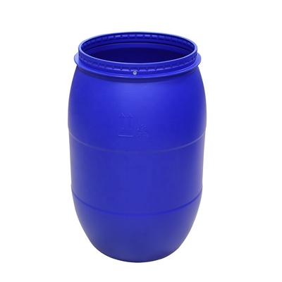 ঢাকনা সহ 160kg/L HDPE নীল প্লাস্টিক ব্যারেল
