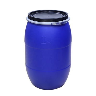 ঢাকনা সহ 160kg/L HDPE নীল প্লাস্টিক ব্যারেল