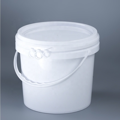 Dia 222mm PP হোয়াইট 5l রাসায়নিক রাউন্ড প্লাস্টিক পাত্রে 360g