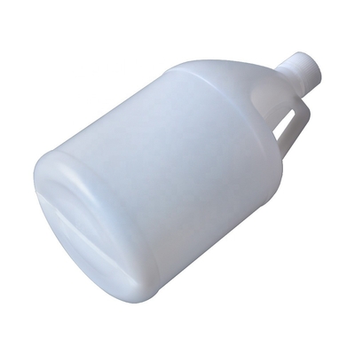 হ্যান্ডেল সহ স্বচ্ছ 3.8L HDPE রাউন্ড 1 গ্যালন রাসায়নিক পাত্র